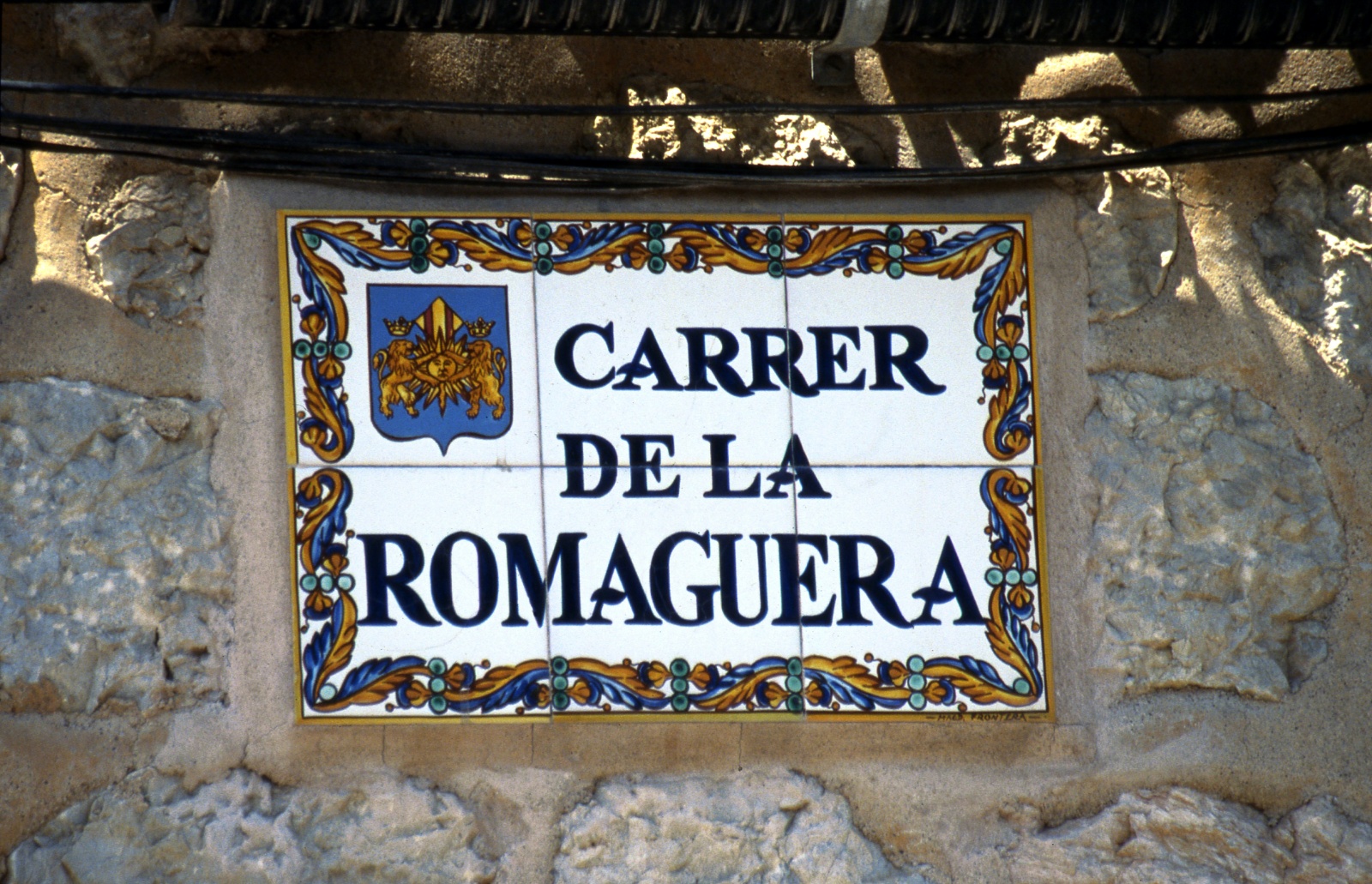 Mallorca, village, road sign